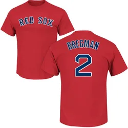 Alex Bregman Boston Red Sox Men's Scarlet Roster Name & Number T-Shirt -