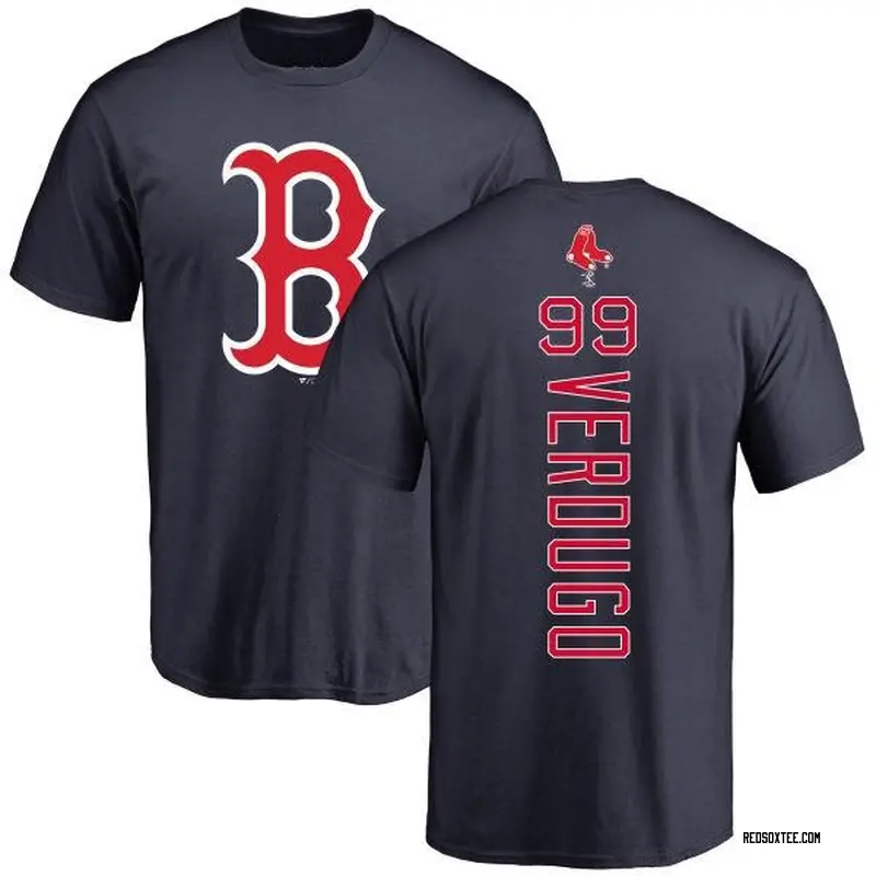 Alex Verdugo Boston Red Sox Men's Navy Backer T-Shirt 