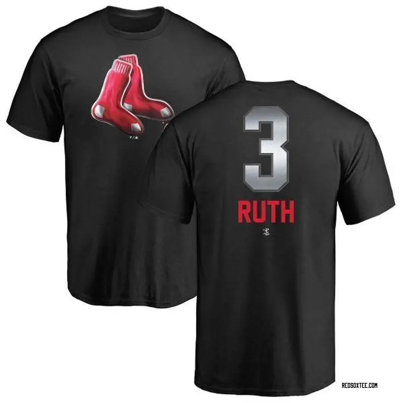 Babe Ruth Boston Red Sox Men's Black Midnight Mascot T-Shirt 