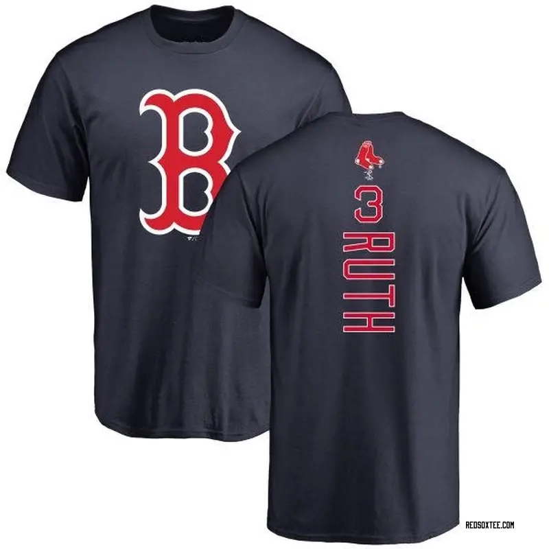Babe Ruth Boston Red Sox Men's Navy Backer T-Shirt 