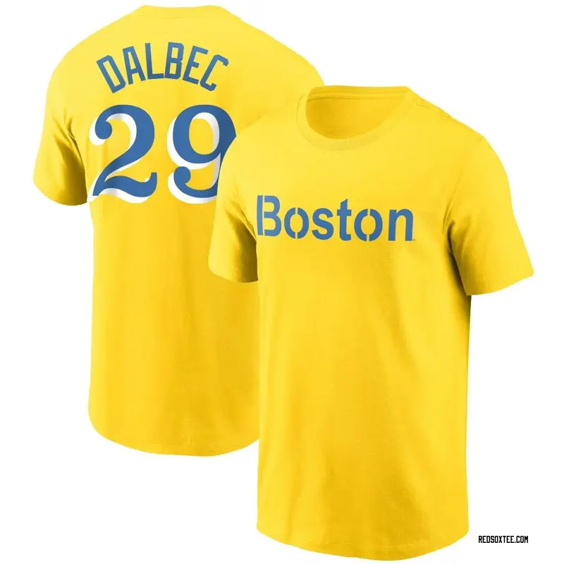 Bobby Dalbec Boston Red Sox Men's Gold City Connect Name & Number