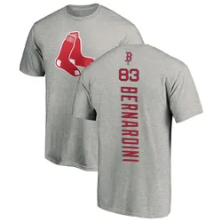 Brennan Bernardino Boston Red Sox Men's Backer T-Shirt - Ash