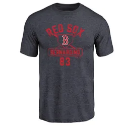 Brennan Bernardino Boston Red Sox Men's Navy Base Runner T-Shirt -