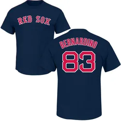 Brennan Bernardino Boston Red Sox Men's Navy Roster Name & Number T-Shirt -