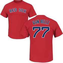 Brian Van Belle Boston Red Sox Men's Scarlet Roster Name & Number T-Shirt -