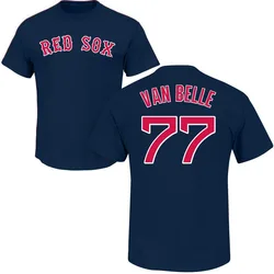 Brian Van Belle Boston Red Sox Youth Navy Roster Name & Number T-Shirt -