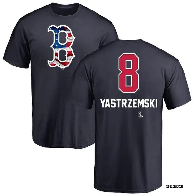 Carl Yastrzemski Boston Red Sox Men's Navy Name and Number Banner