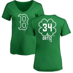 David Ortiz Boston Red Sox Youth Green St. Patrick's Day Roster
