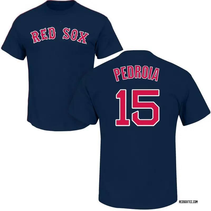 Dustin Pedroia Boston Red Sox Youth Navy Backer T-Shirt 