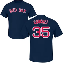Garrett Crochet Boston Red Sox Youth Navy Roster Name & Number T-Shirt -