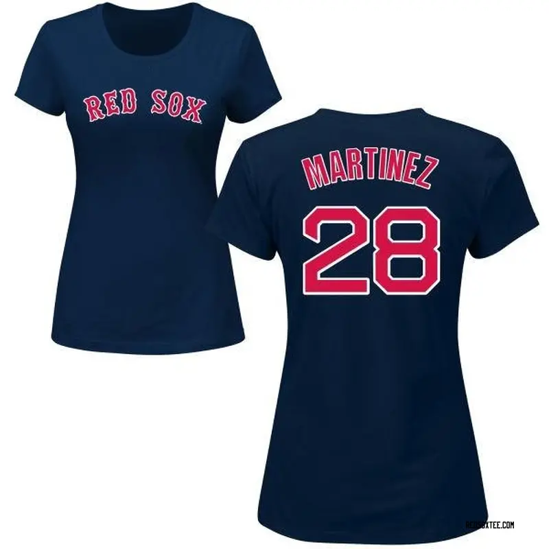 J.D. Martinez Boston Red Sox Women's Navy Roster Name & Number T-Shirt 