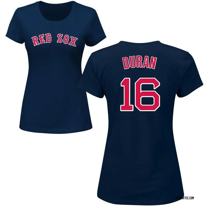 Jarren Duran Boston Red Sox Women's Navy Roster Name & Number T-Shirt 