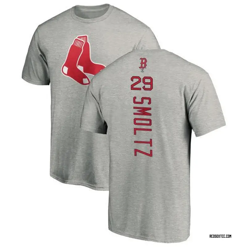 John Smoltz Boston Red Sox Men's Backer T-Shirt - Ash