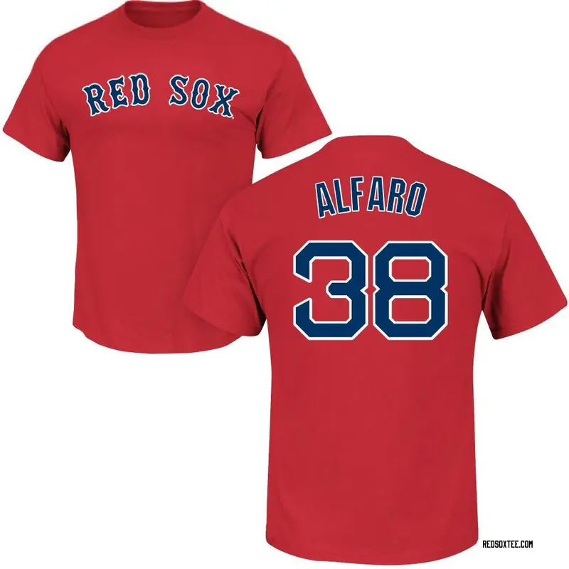 Jorge Alfaro Boston Red Sox Youth Scarlet Roster Name & Number T-Shirt 