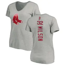 Justin Wilson Boston Red Sox Women's Backer Slim Fit T-Shirt - Ash