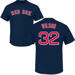 Justin Wilson Boston Red Sox Youth Navy Roster Name & Number T-Shirt -