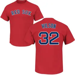 Justin Wilson Boston Red Sox Youth Scarlet Roster Name & Number T-Shirt -