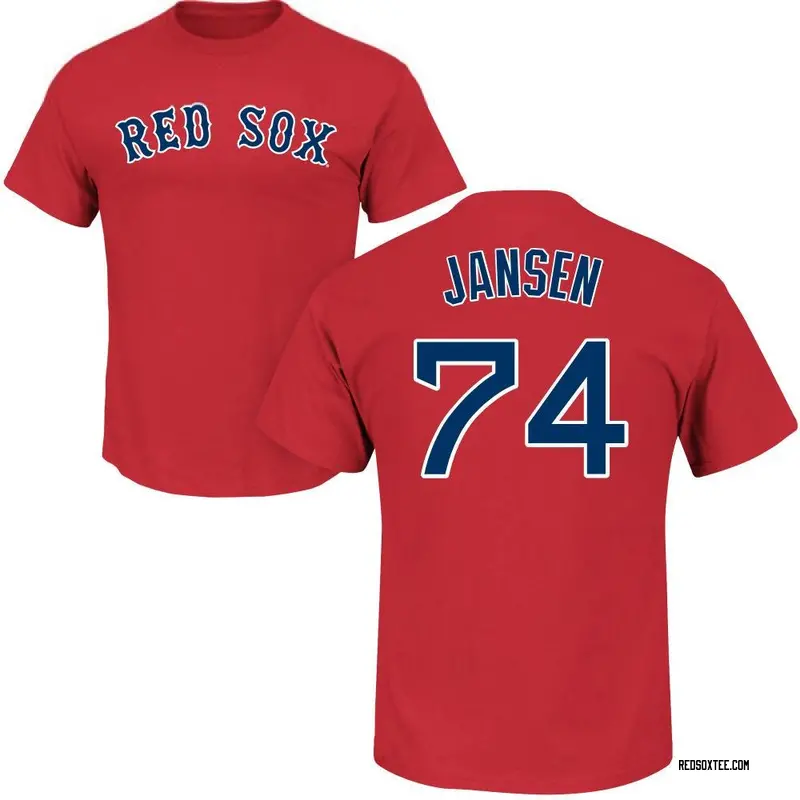 Kenley Jansen Boston Red Sox Men's Scarlet Roster Name & Number T-Shirt 