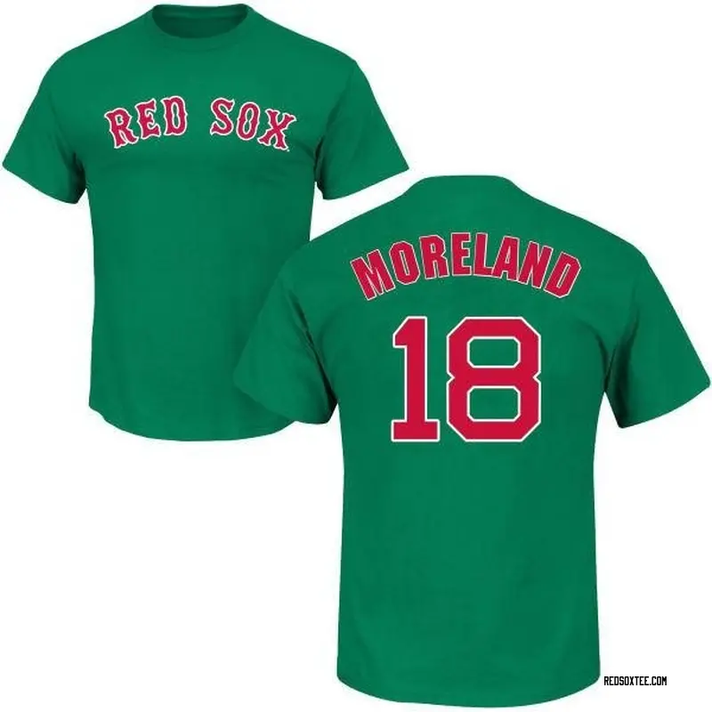 Mitch Moreland Boston Red Sox Youth Green St. Patrick's Day Roster