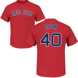 Nate Eaton Boston Red Sox Youth Scarlet Roster Name & Number T-Shirt -