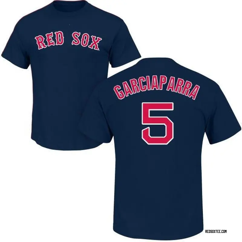 Nomar Garciaparra Boston Red Sox Men's Navy Roster Name & Number T