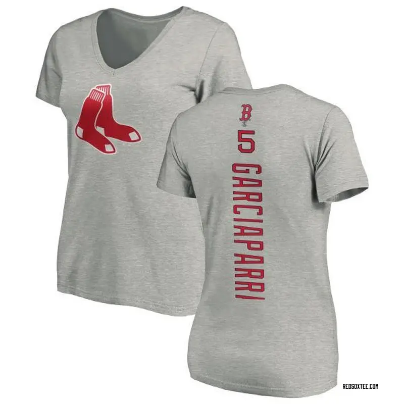 Nomar Garciaparra Boston Red Sox Women's Backer Slim Fit T-Shirt - Ash