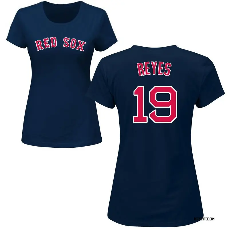 Pablo Reyes Boston Red Sox Women's Navy Roster Name & Number T-Shirt 