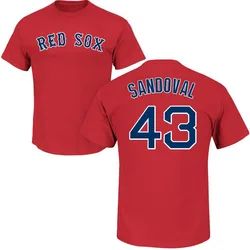 Patrick Sandoval Boston Red Sox Youth Scarlet Roster Name & Number T-Shirt -