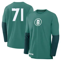 Phillips Valdez Boston Red Sox Men's Green 2025 City Connect Collection Performance Game Day Long Sleeve Name & Number T-Shirt