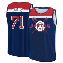 Phillips Valdez Boston Red Sox Men's Legend Navy/Red Baseball Tank Top