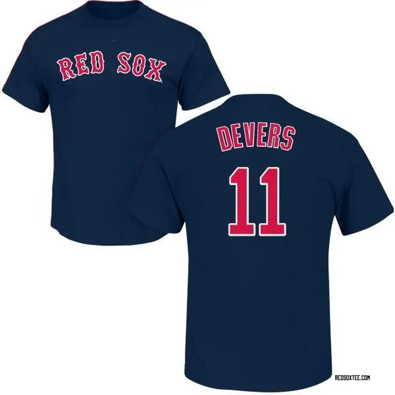 Rafael Devers Boston Red Sox Youth Navy Roster Name & Number T-Shirt 