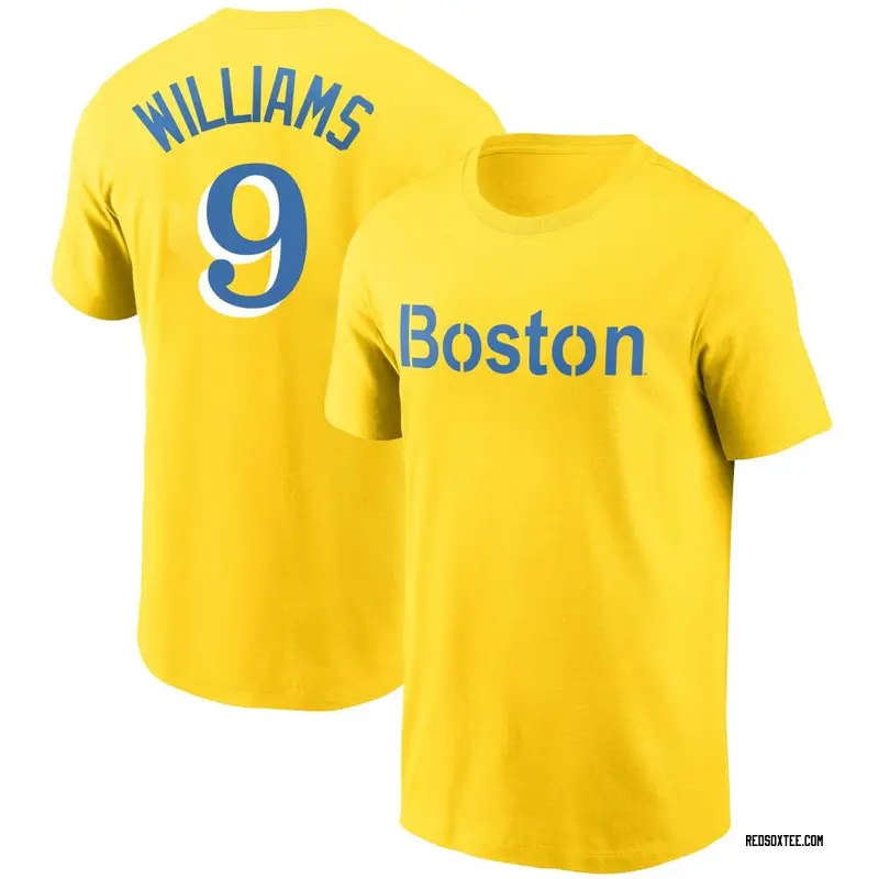 Ted Williams Boston Red Sox Youth Gold City Connect Name & Number T-Shirt