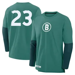 Travis Shaw Boston Red Sox Men's Green 2025 City Connect Collection Performance Game Day Long Sleeve Name & Number T-Shirt