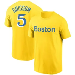 Vaughn Grissom Boston Red Sox Men's Gold City Connect Name & Number T-Shirt
