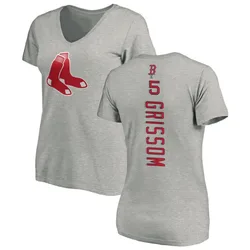 Vaughn Grissom Boston Red Sox Women's Backer Slim Fit T-Shirt - Ash