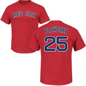 Kevin Plawecki Boston Red Sox Youth Scarlet Roster Name & Number T-Shirt -