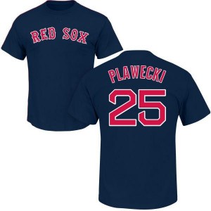 Kevin Plawecki Boston Red Sox Men's Navy Roster Name & Number T-Shirt -