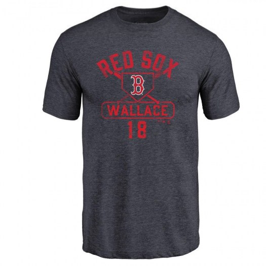 Jacob Wallace Boston Red Sox Men's Navy Base Runner Tri-Blend T-Shirt -